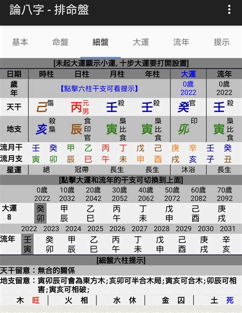 四柱推命自動計算